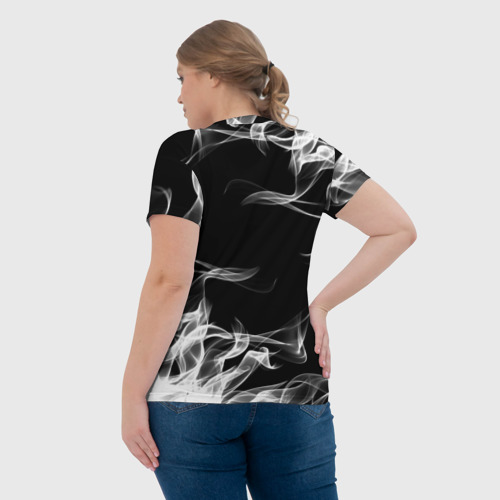 Женская футболка 3D с принтом ВЕДЬМАК, вид сзади #2