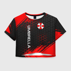 Женская футболка Crop-top 3D Umbrella Corp