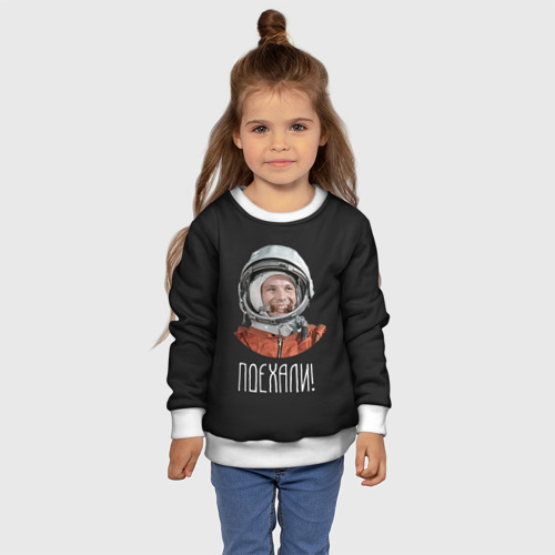 Детский свитшот 3D Гагарин, цвет 3D печать - фото 7