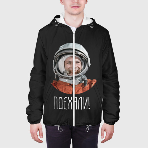 Мужская куртка 3D Гагарин, цвет 3D печать - фото 4