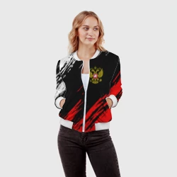 Женский бомбер 3D Россия - фото 2
