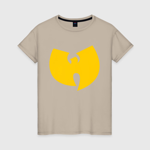 Женская футболка хлопок с принтом Wu-Tang Clan, вид спереди #2