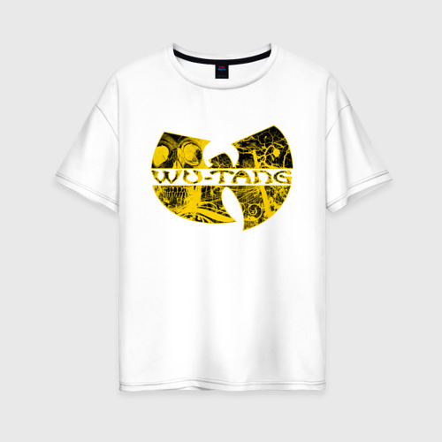 Женская футболка из хлопка оверсайз с принтом Wu-Tang Clan, вид спереди №1