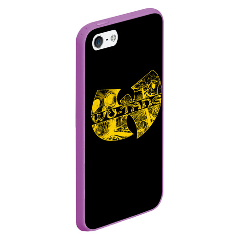 Чехол для iPhone 5/5S матовый Wu-Tang Clan, цвет фиолетовый - фото 3