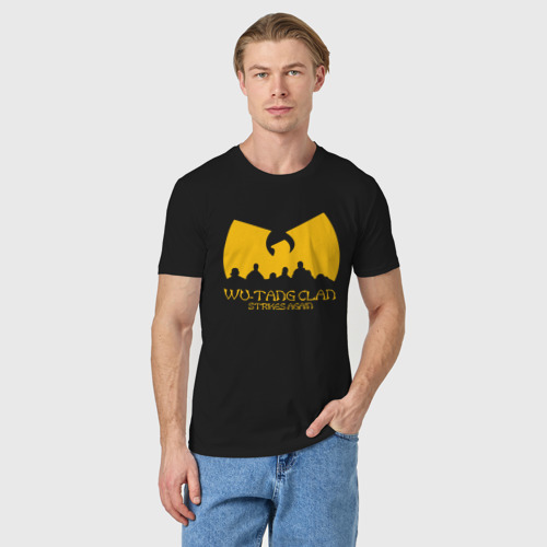 Мужская футболка хлопок Wu-Tang Clan., цвет черный - фото 3