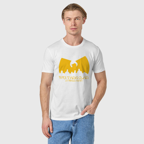 Мужская футболка хлопок Wu-Tang Clan., цвет белый - фото 3