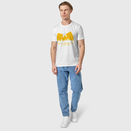 Мужская футболка хлопок Wu-Tang Clan., цвет белый - фото 5
