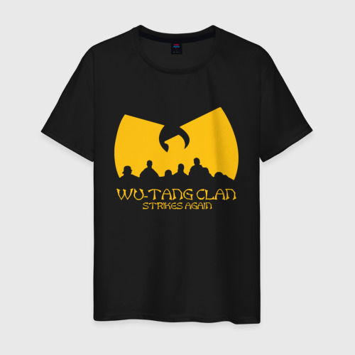 Мужская футболка хлопок Wu-Tang Clan., цвет черный