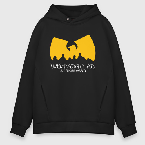 Мужское худи Oversize хлопок Wu-Tang Clan, цвет черный