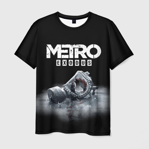 Мужская футболка 3D с принтом Metro Exodus, вид спереди #2
