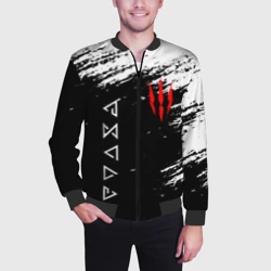Мужской бомбер 3D Герой сериала Ведьмак - фото 2