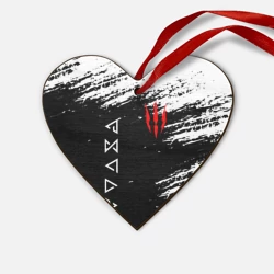 Деревянная игрушка Сердце Герой сериала Ведьмак