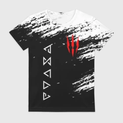 Женская футболка 3D Герой сериала Ведьмак