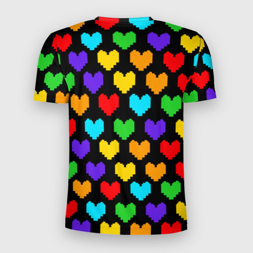 Мужская футболка 3D Slim Undertale heart, цвет 3D печать - фото 2