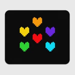 Прямоугольный коврик для мышки Undertale heart Андертейл сердце