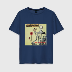 Женская футболка хлопок Oversize Nirvana