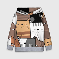 Детская толстовка 3D Котейки