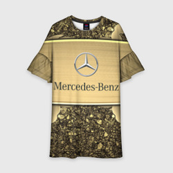 Детское платье 3D Mercedes gold Мерседес голд