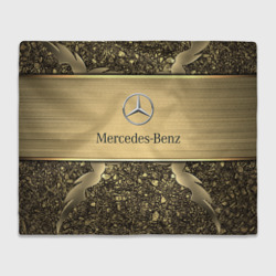 Плед 3D Mercedes gold Мерседес голд