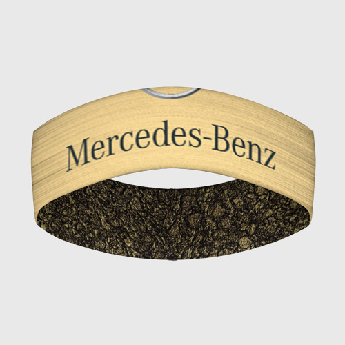 Повязка на голову 3D Mercedes gold Мерседес голд