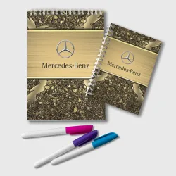 Блокнот Mercedes gold Мерседес голд