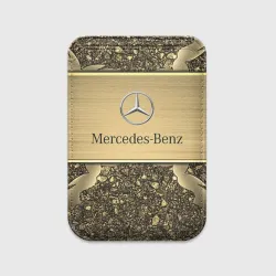 Картхолдер Magsafe магнитный Mercedes gold Мерседес голд