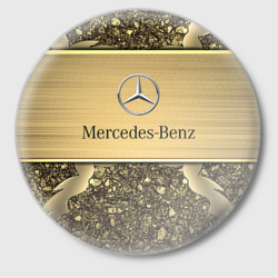 Значок Mercedes gold Мерседес голд