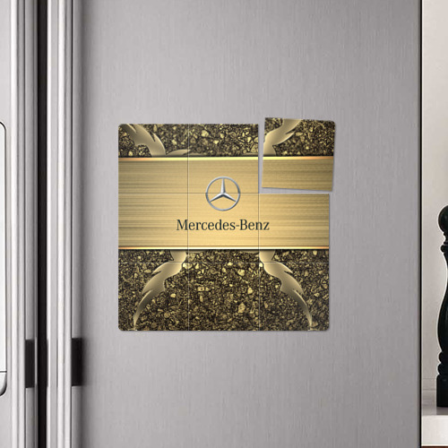 Магнитный плакат 3Х3 Mercedes gold Мерседес голд - фото 4