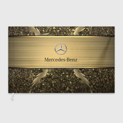 Флаг 3D Mercedes gold Мерседес голд