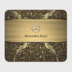 Прямоугольный коврик для мышки Mercedes gold Мерседес голд