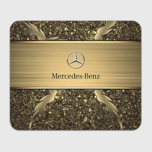 Прямоугольный коврик для мышки Mercedes gold Мерседес голд