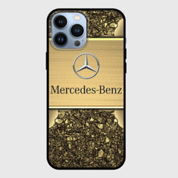 Чехол для iPhone 13 Pro Max Mercedes gold Мерседес голд