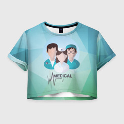 Женская футболка Crop-top 3D Medical