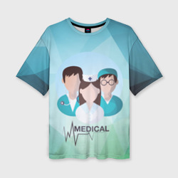 Женская футболка oversize 3D Medical