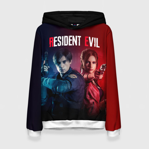 Женская толстовка 3D Resident Evil 2 Леон Кеннеди и Клэр, цвет 3D печать