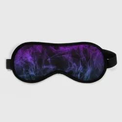 Маска для сна 3D Neon smokes stripes неоновые волны