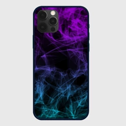 Чехол для iPhone 12 Pro Max Neon smokes stripes неоновые волны