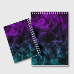 Блокнот Neon smokes stripes неоновые волны - фото 2