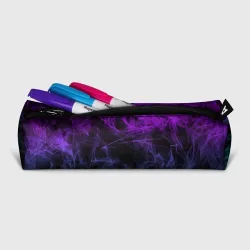 Пенал школьный 3D Neon smokes stripes неоновые волны - фото 2