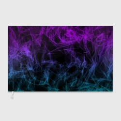 Флаг 3D Neon smokes stripes неоновые волны