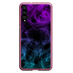 Чехол для Honor 20 Neon smokes stripes неоновые волны