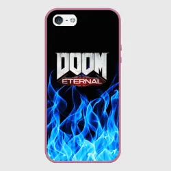 Чехол для iPhone 5/5S матовый Doom eternal