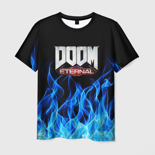Мужская футболка 3D с принтом DOOM ETERNAL, вид спереди #2