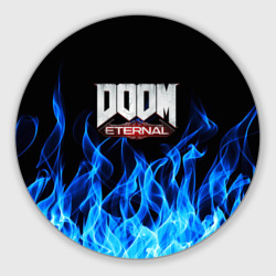 Круглый коврик для мышки Doom eternal