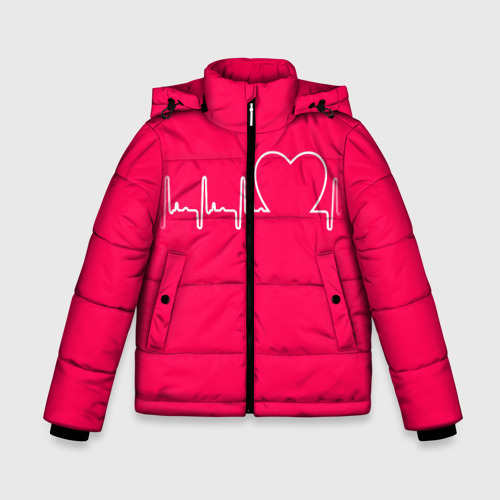 Зимняя куртка для мальчиков 3D Халат Кардиолога, цвет светло-серый