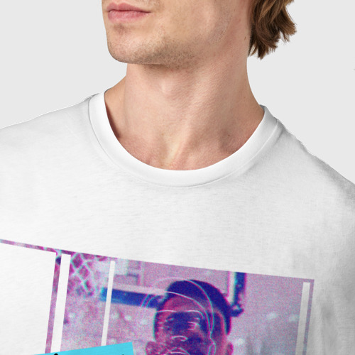 Мужская футболка хлопок Тима Белорусских. Птичка, цвет белый - фото 6