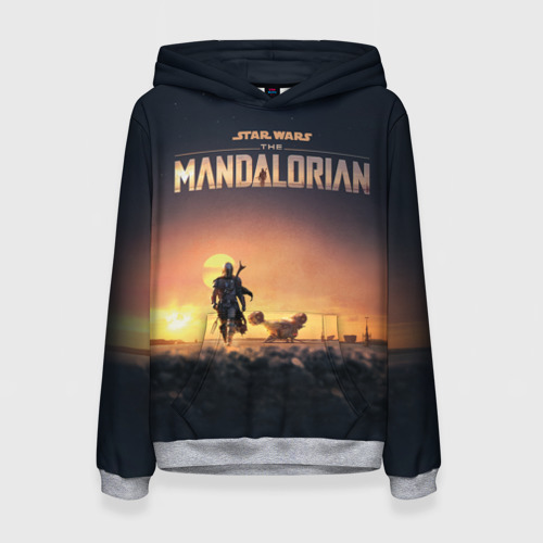 Женская толстовка 3D The Mandalorian Фото 01 Женская толстовка 3D The Mandalorian Фото 01
