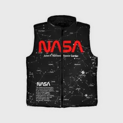 Детский жилет утепленный 3D NASA