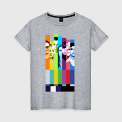 Женская футболка хлопок Big Bang Theory collage