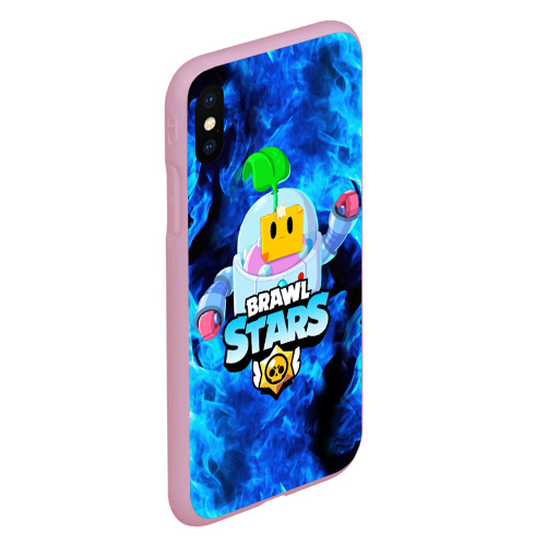 Чехол для iPhone XS Max матовый BRAWL STARS SPROUT, цвет розовый - фото 3